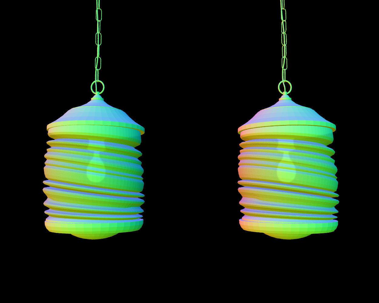 Traditional Yemeni Lamps 3D model_6