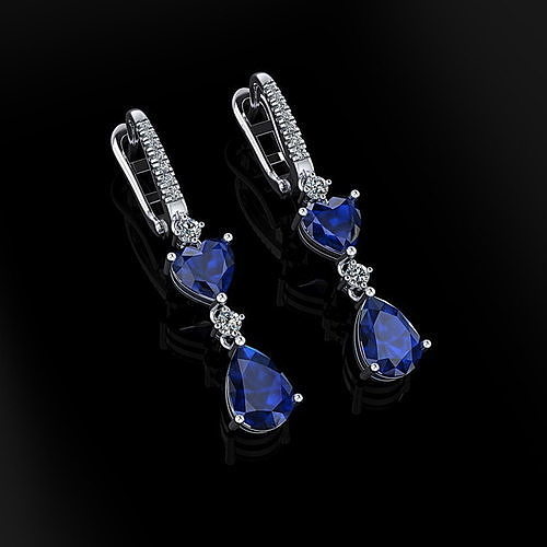 Graff Earrings 07 3D print model