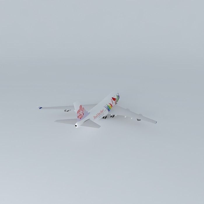 China Airlines Boeing 747 409 Taiwan Touch Your Heart Special... Free 3D model_1