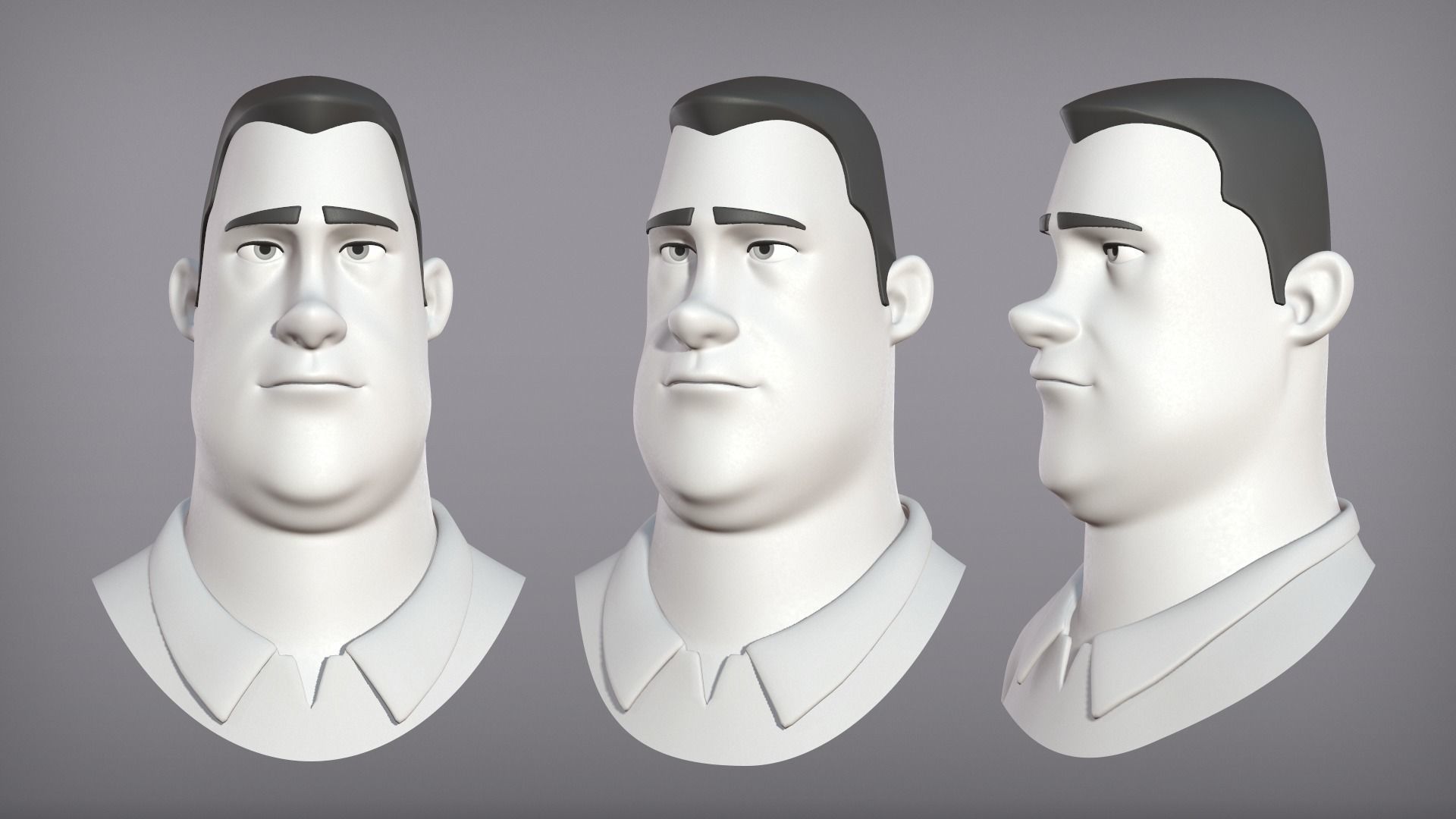 Male cartoon character Ben 3D model_6