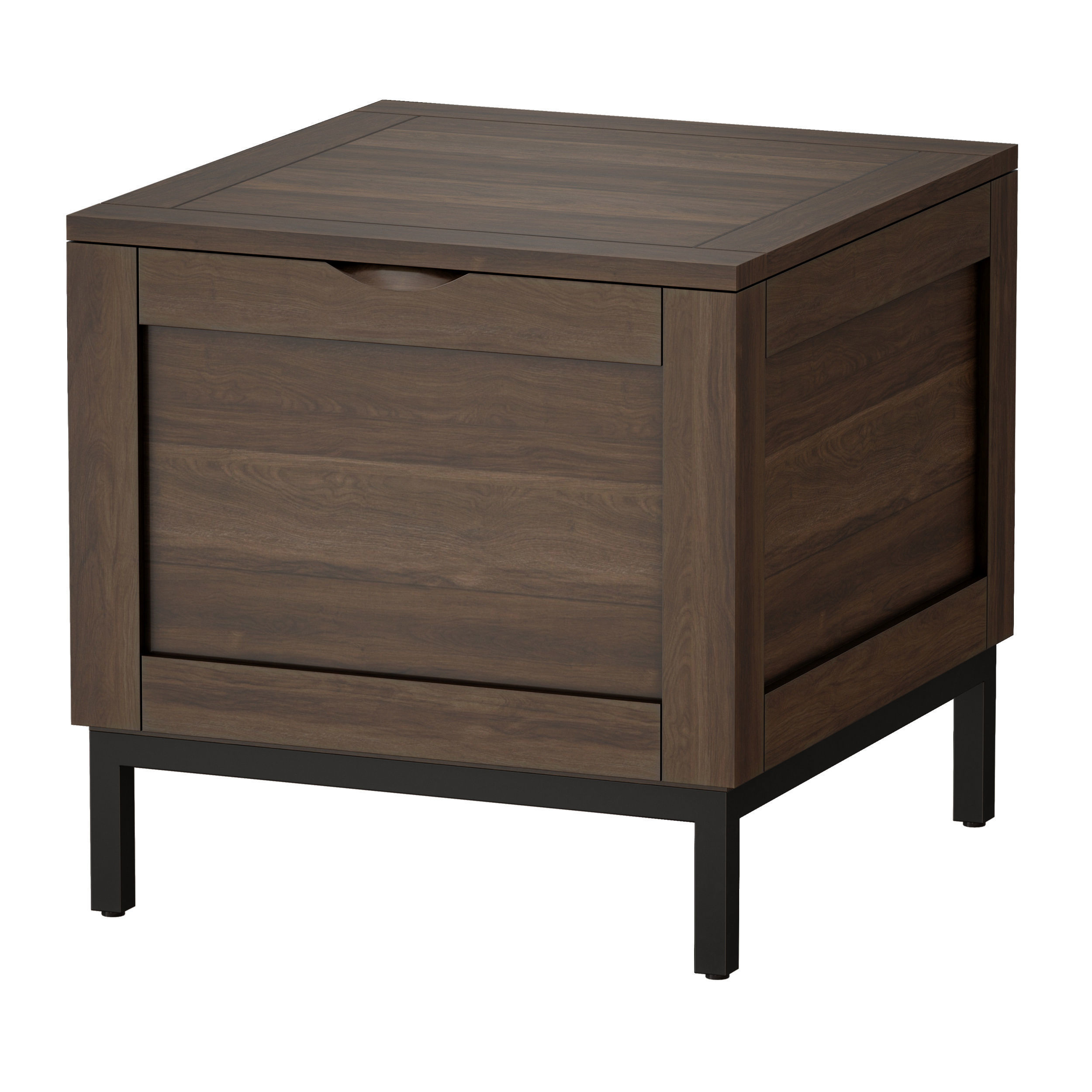 Tucker Grey Side Trunk Crate and Barrel 3D model_2