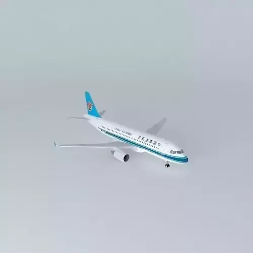 China Southern Airlines China Southern Airlines Airbus A320 2... Free 3D model