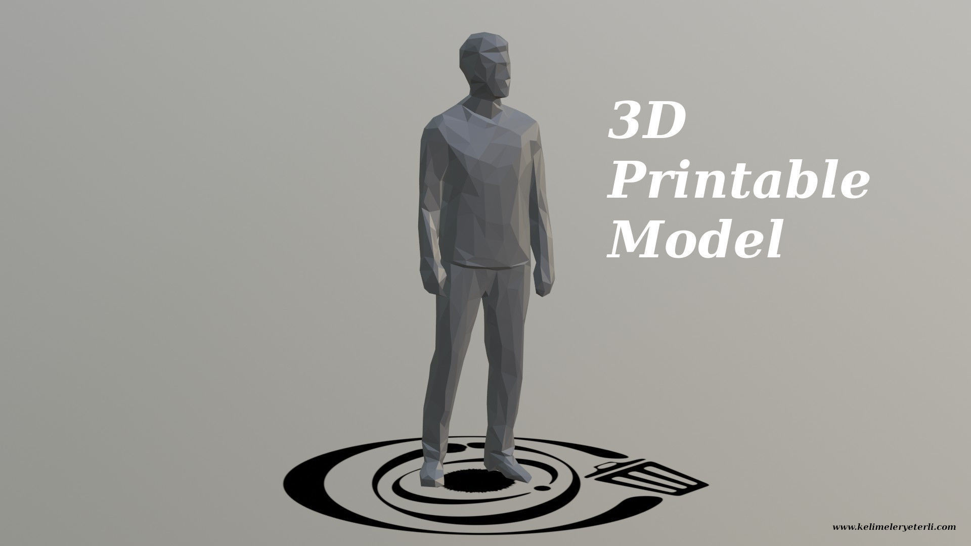 Human 001 LP R Low-poly 3D model_3