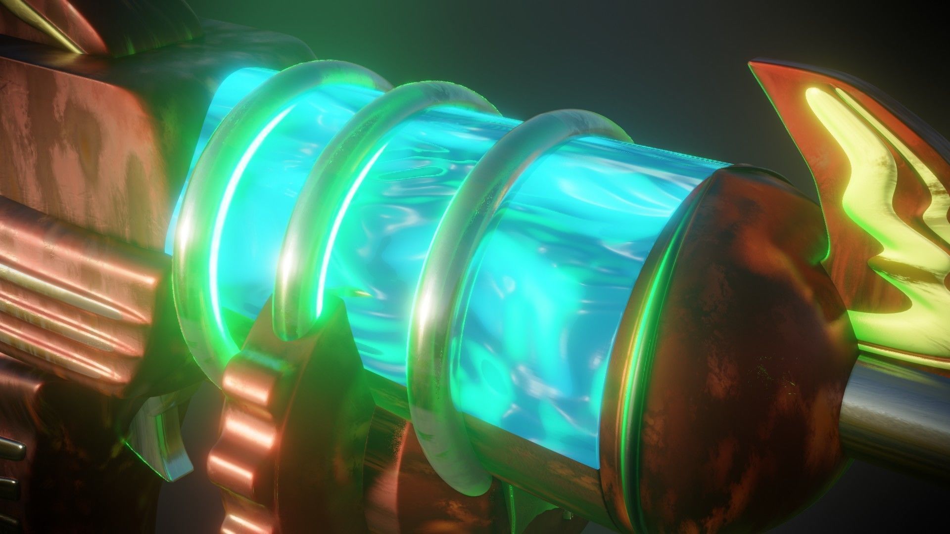 RayGun - Call Of Duty Black Ops Zombies Low-poly 3D model_3