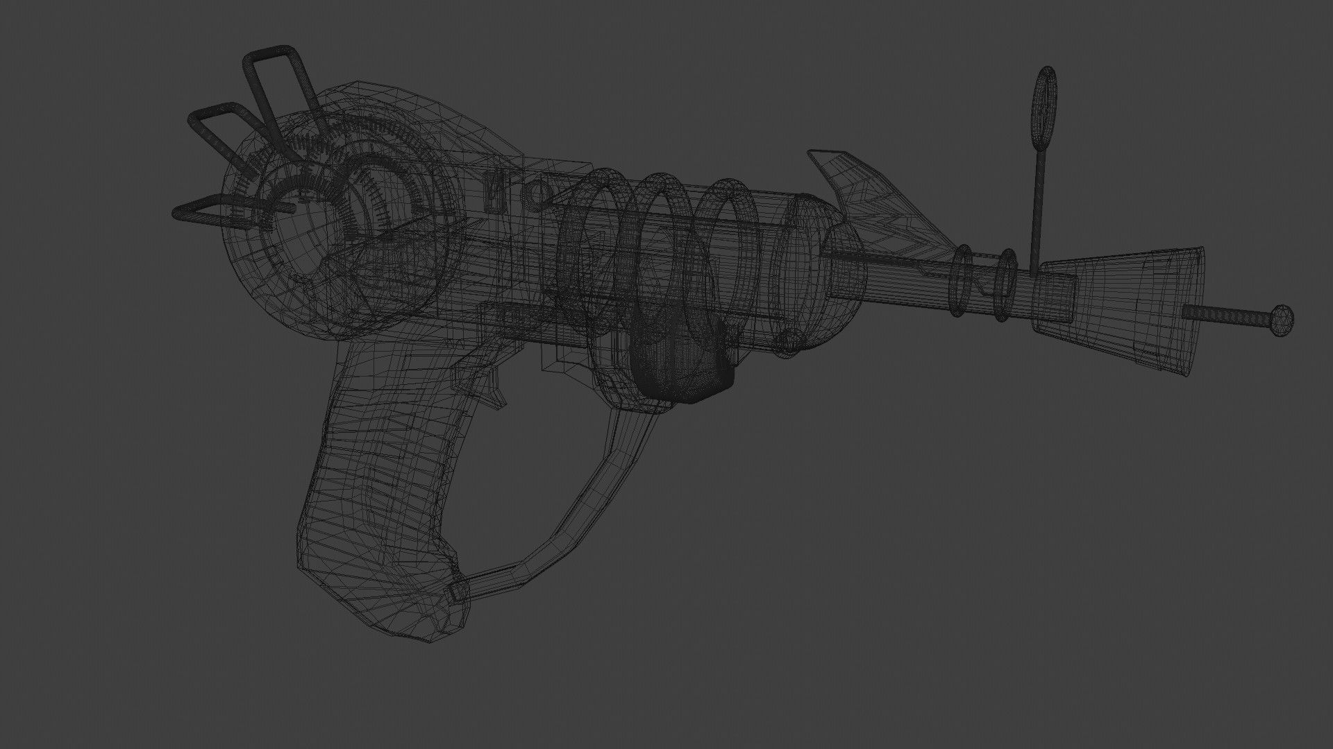 RayGun - Call Of Duty Black Ops Zombies Low-poly 3D model_14