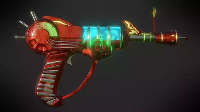 RayGun - Call Of Duty Black Ops Zombies Low-poly 3D model