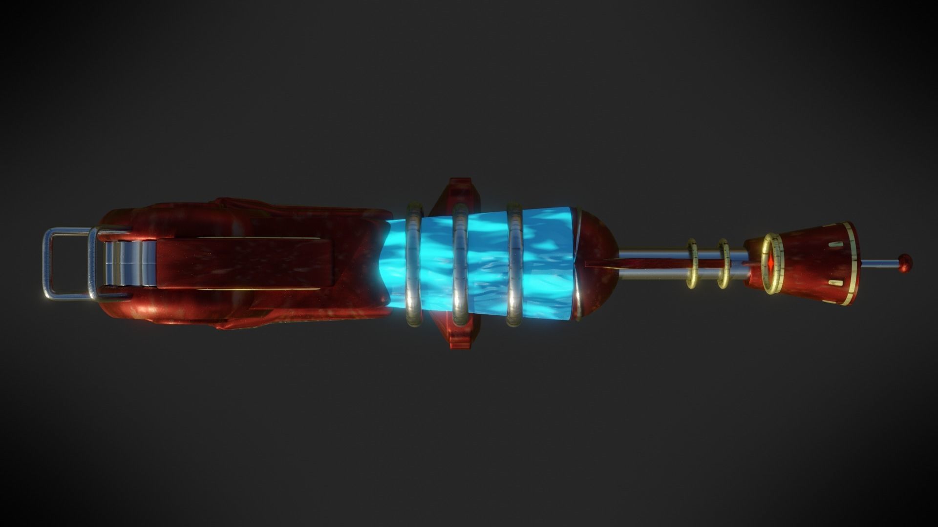 RayGun - Call Of Duty Black Ops Zombies Low-poly 3D model_11