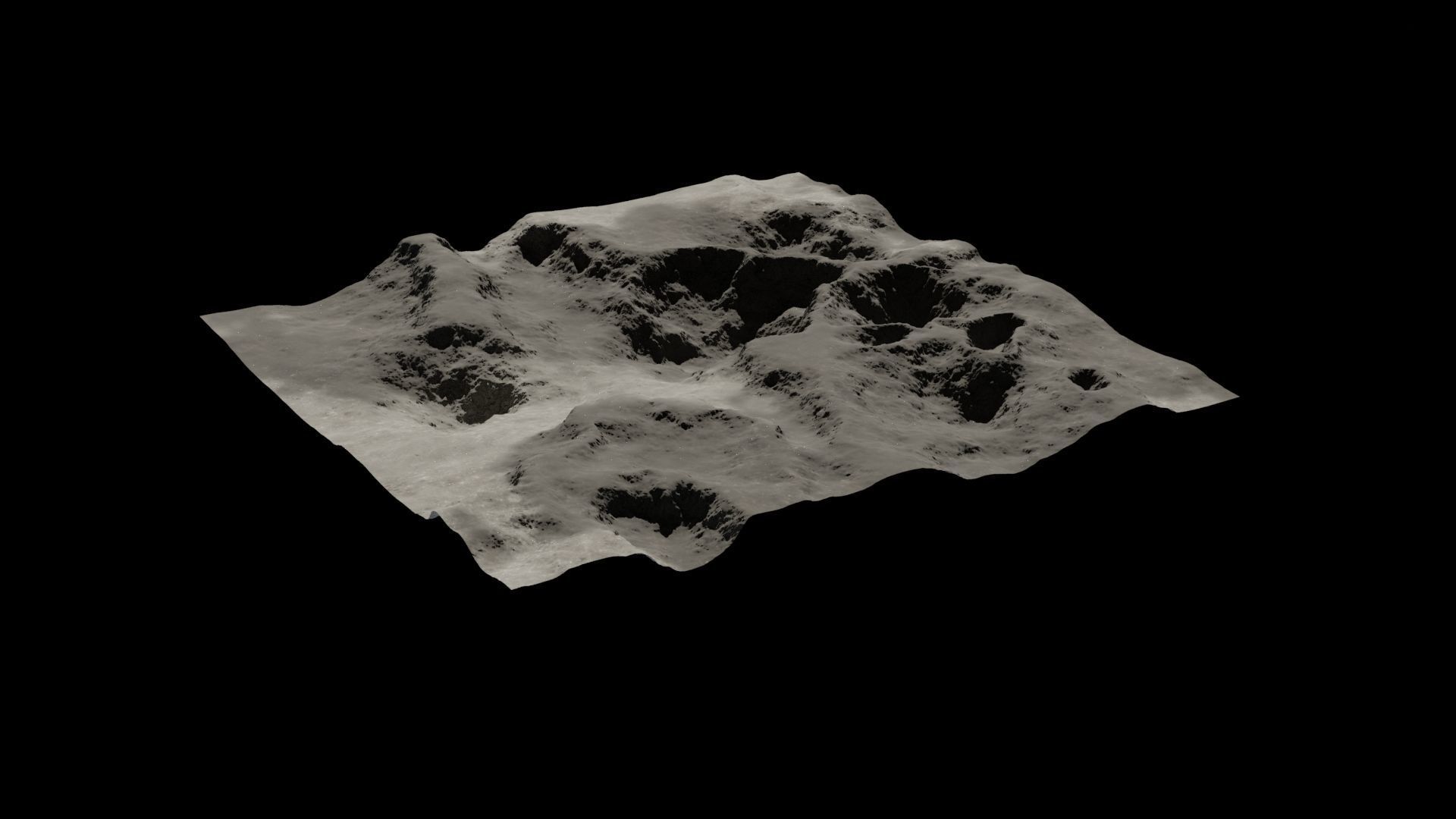 Planet Surface 3D model 3D model Low-poly 3D model_2