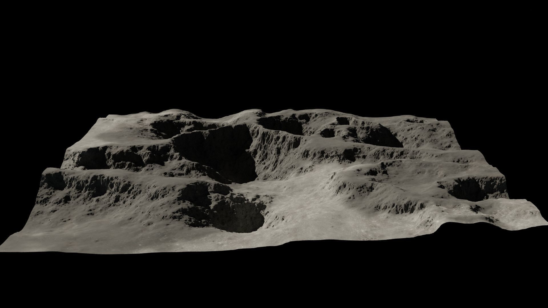 Planet Surface 3D model 3D model Low-poly 3D model_5