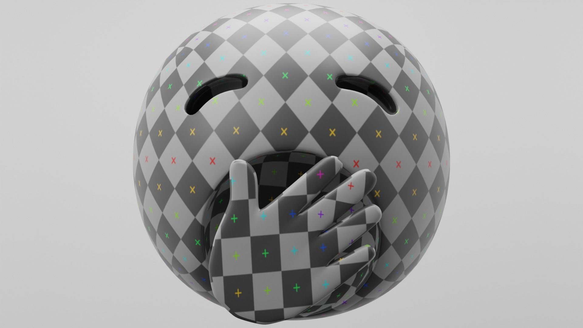 Yawning Emoji 3D model_3