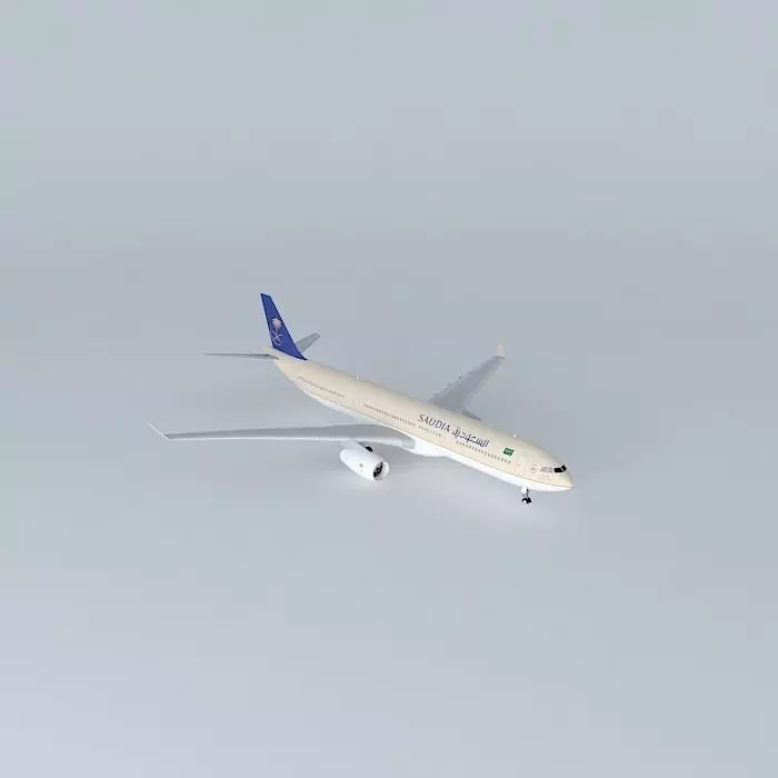 Saudia Airbus A330 343X New Livery 2013 Free 3D model