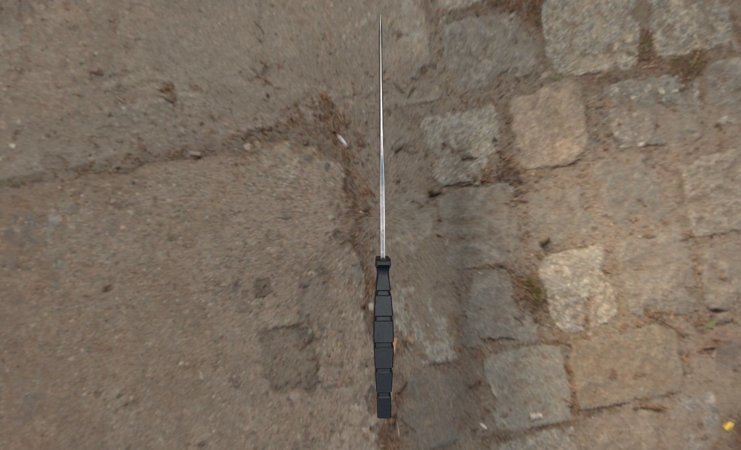 Clip Point Knife Free low-poly 3D model_3