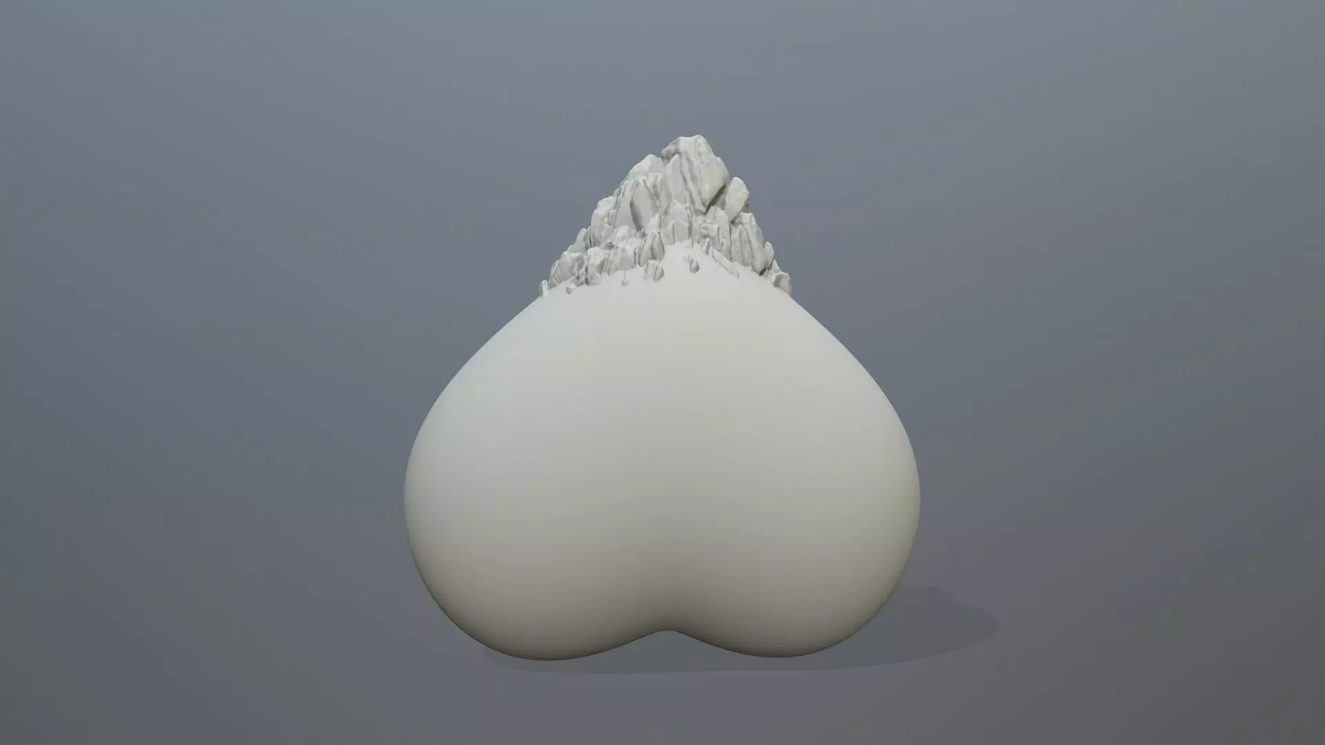 ice heart 3D print model_0