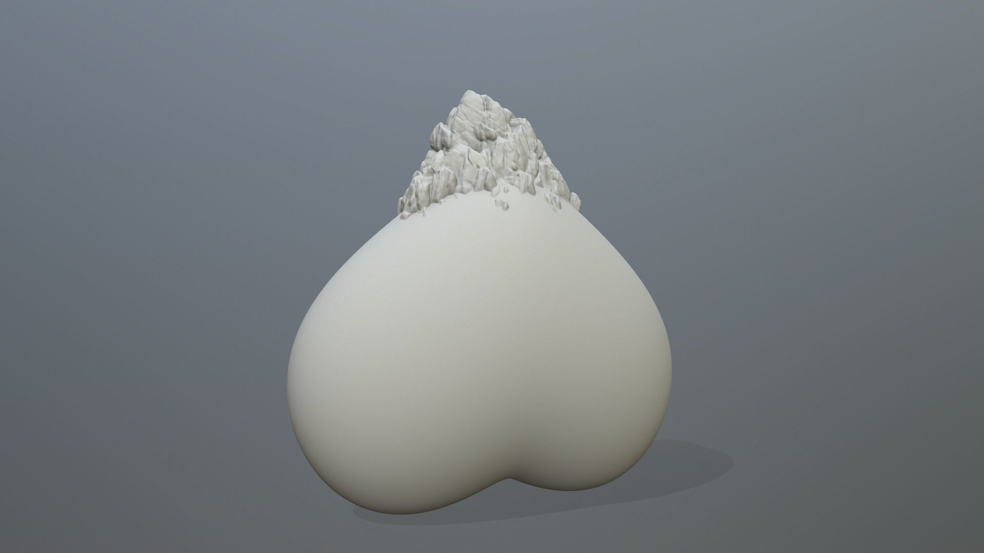 ice heart 3D print model_3