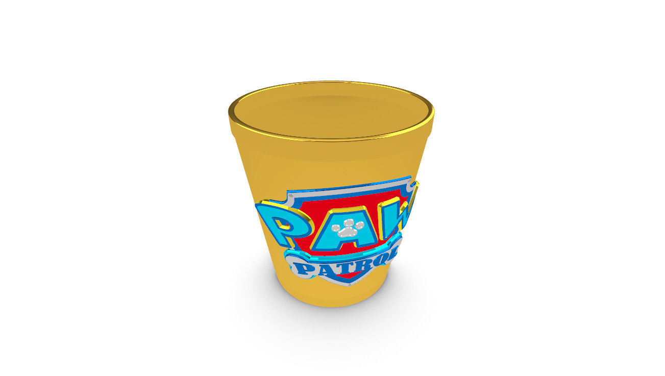 Paw Patrol Cup Container 3D Print Ready  3D print model_59
