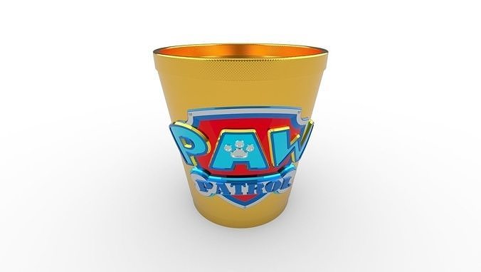 Paw Patrol Cup Container 3D Print Ready  3D print model