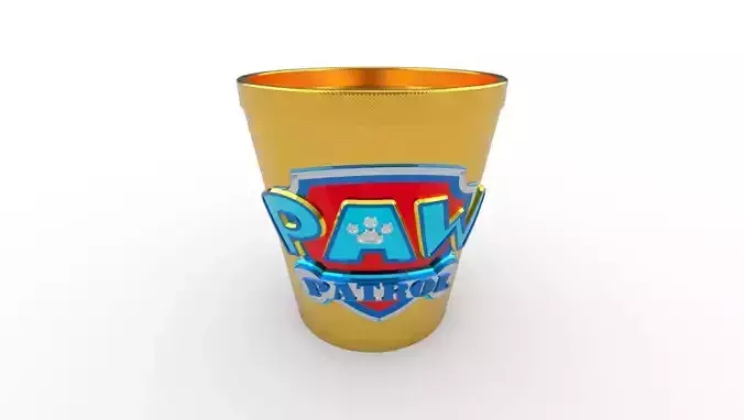 Paw Patrol Cup Container 3D Print Ready  3D print model