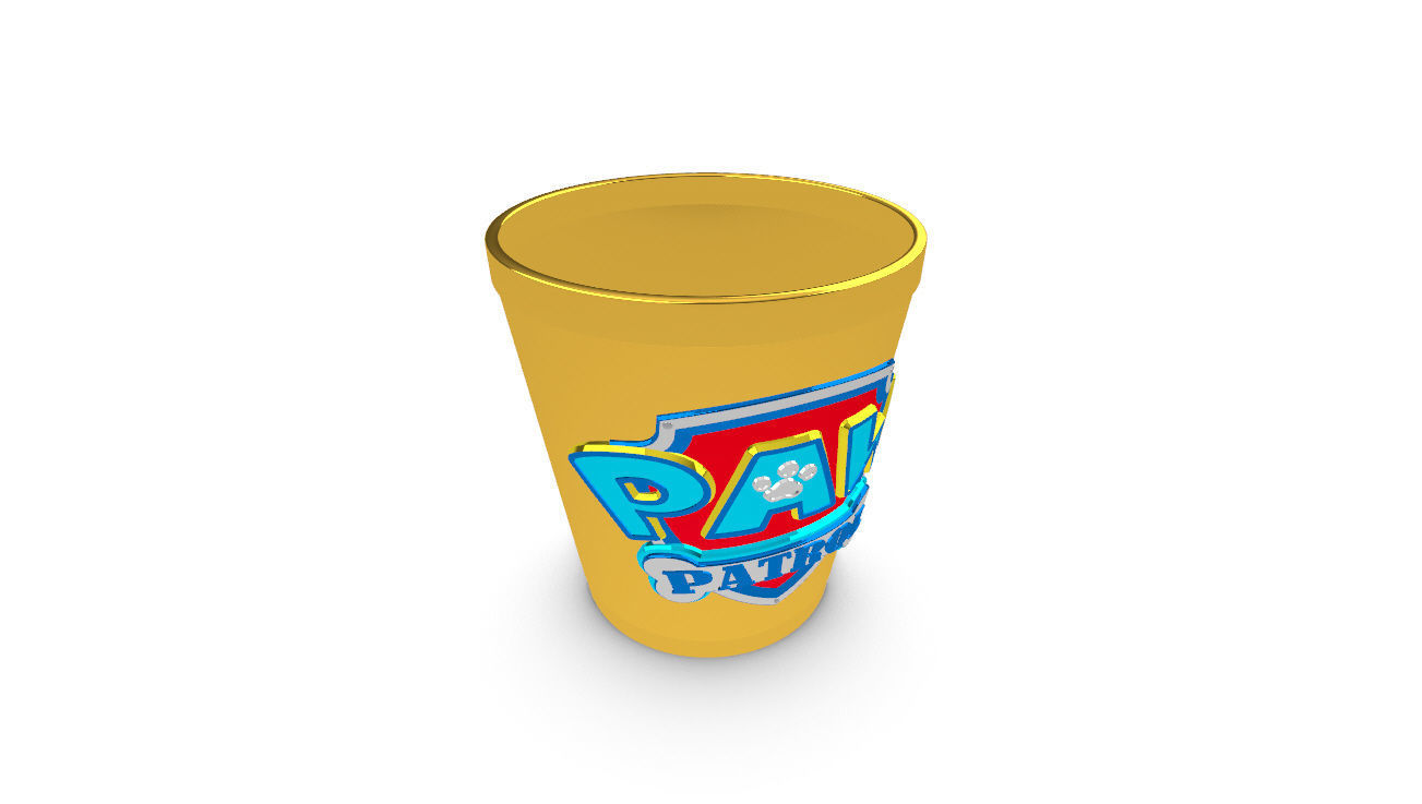 Paw Patrol Cup Container 3D Print Ready  3D print model_58
