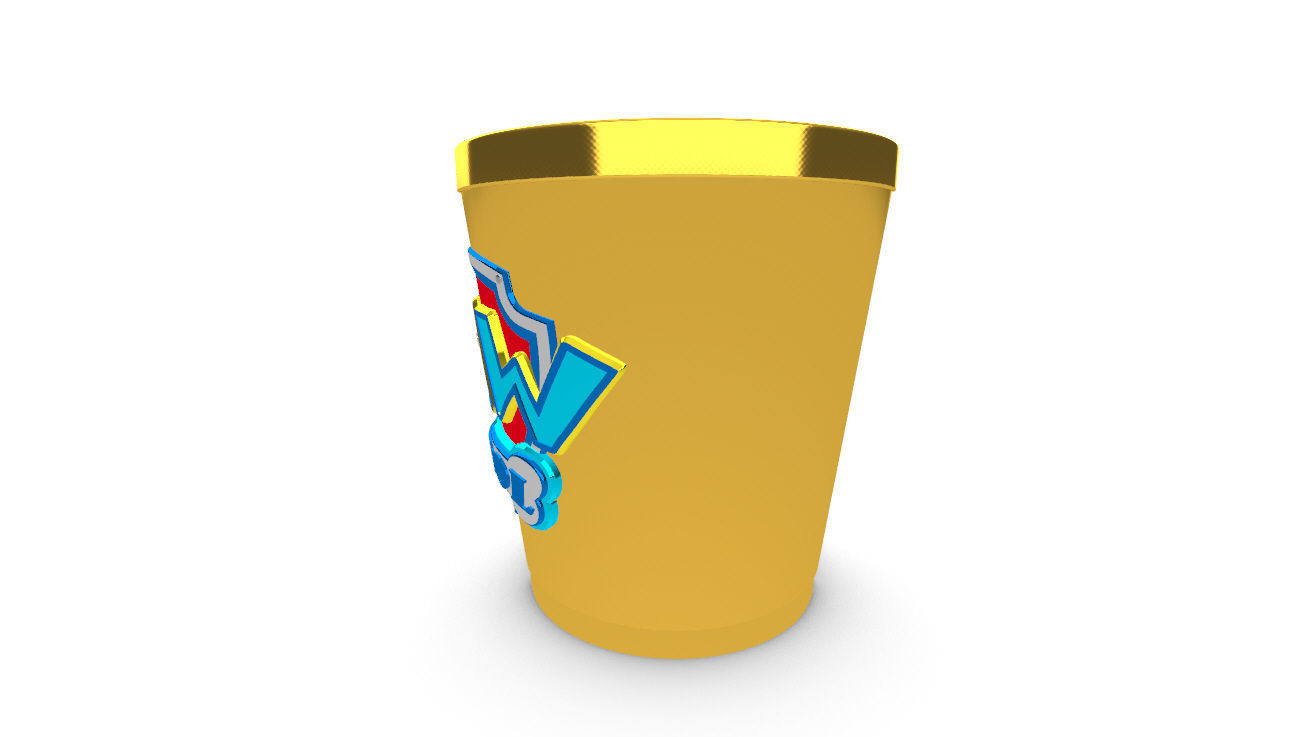 Paw Patrol Cup Container 3D Print Ready  3D print model_7