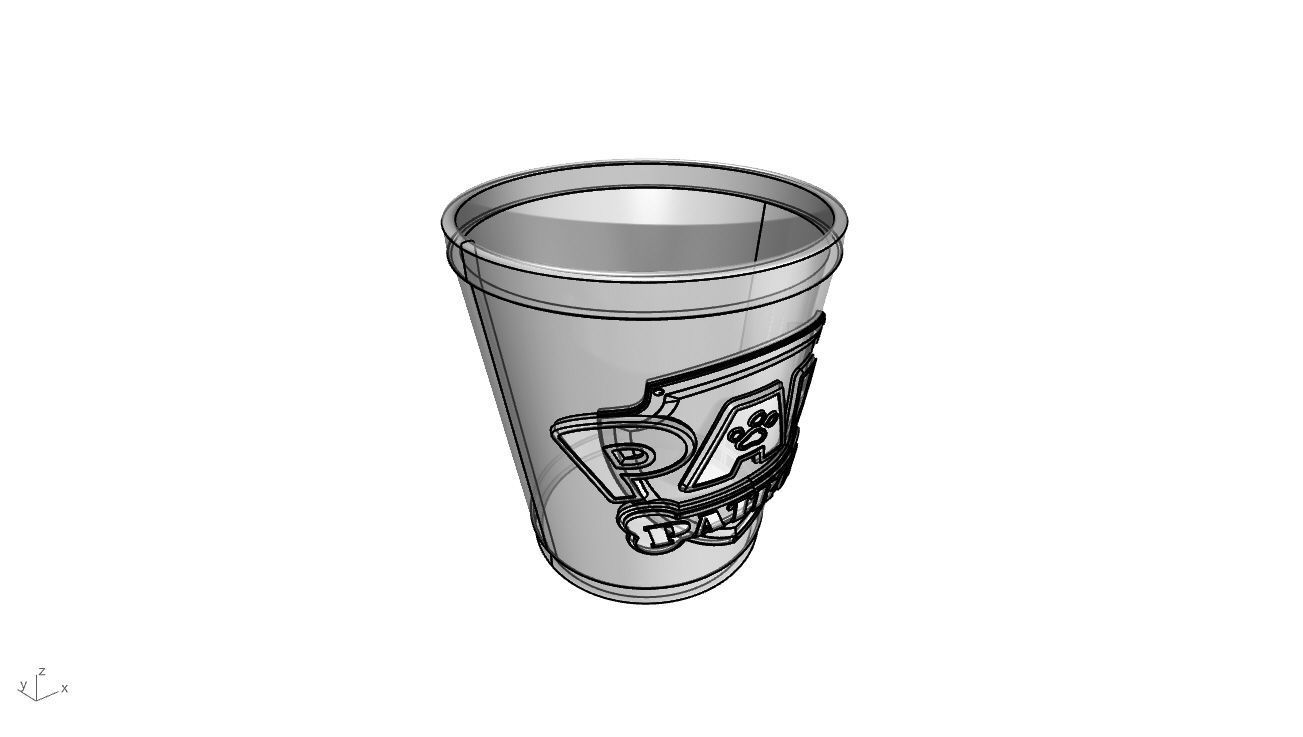 Paw Patrol Cup Container 3D Print Ready  3D print model_117