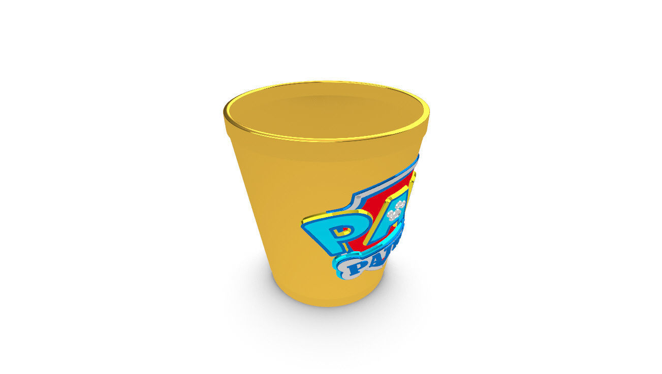 Paw Patrol Cup Container 3D Print Ready  3D print model_56