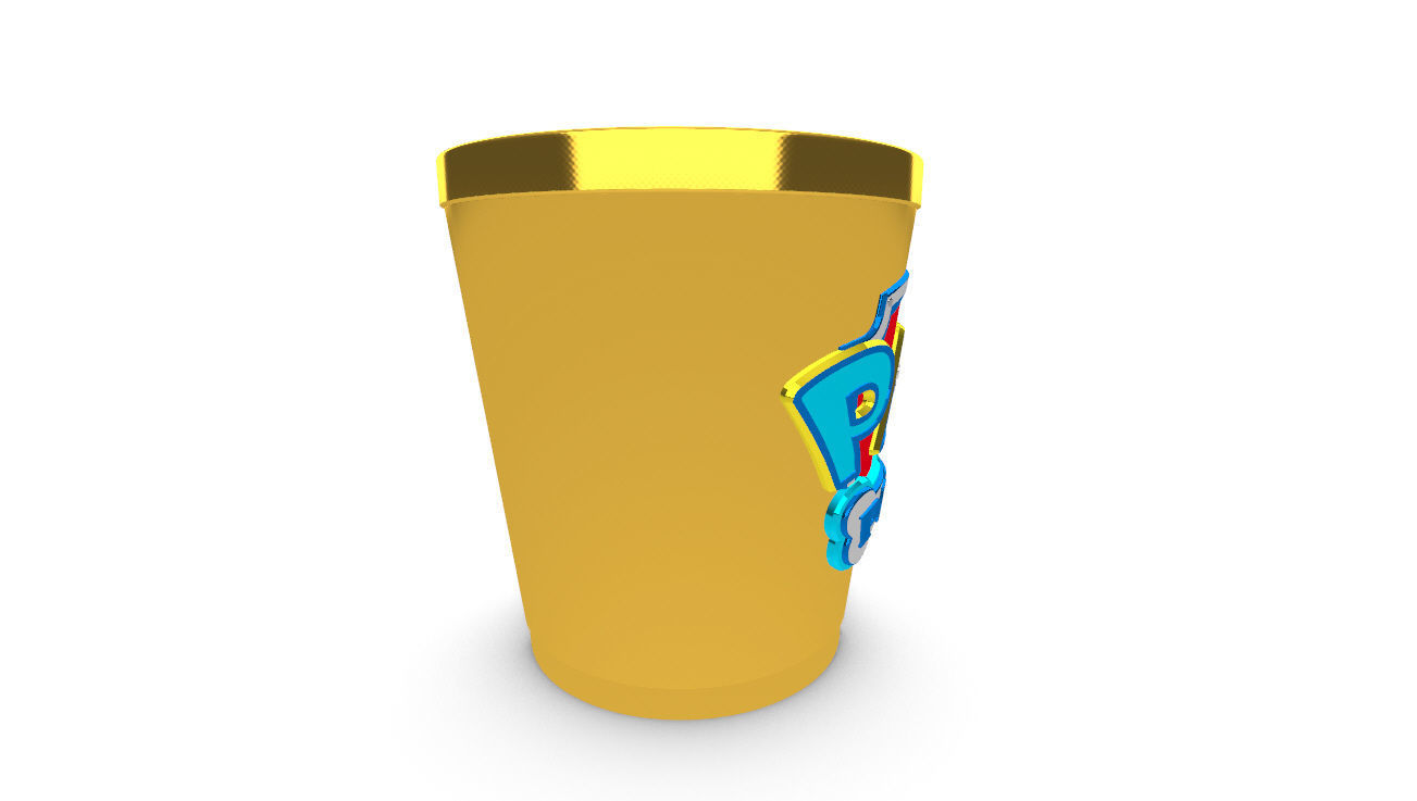 Paw Patrol Cup Container 3D Print Ready  3D print model_23