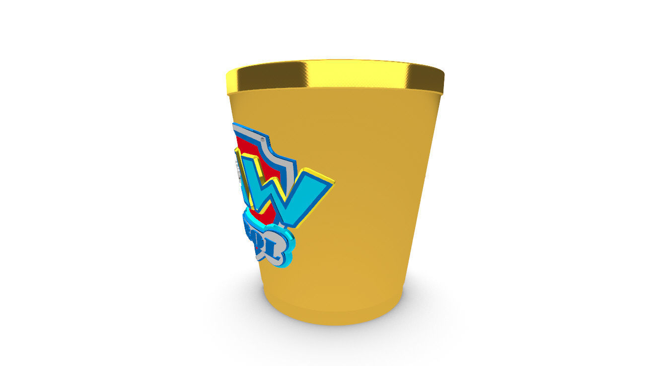 Paw Patrol Cup Container 3D Print Ready  3D print model_6