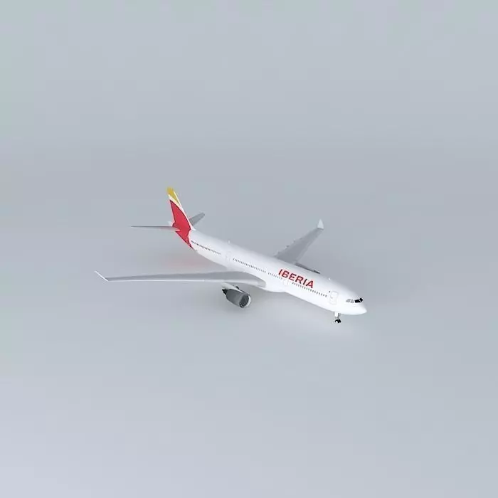 Iberia Airlines of Spain Airbus A330 303 New Livery 2014 Free 3D model