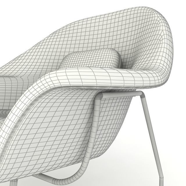 Womb Chair 3D model_10