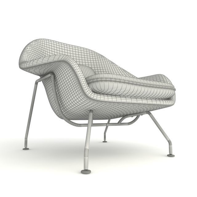 Womb Chair 3D model_8