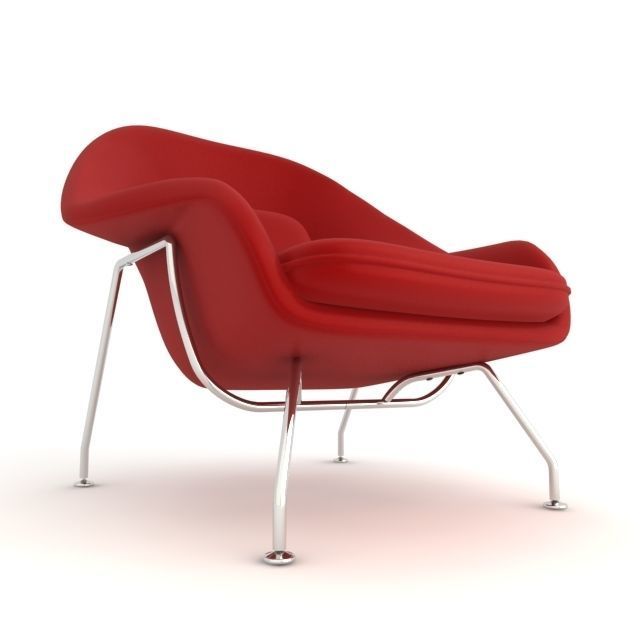 Womb Chair 3D model_2