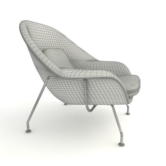Womb Chair 3D model_6