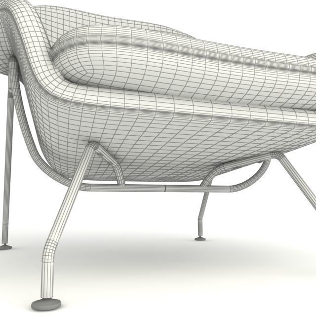 Womb Chair 3D model_9