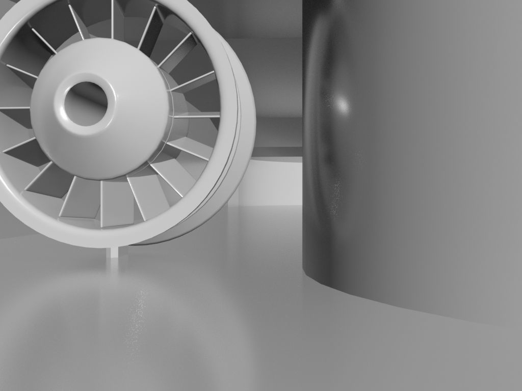 Masterscene of a Windtunel for Vehicles Low-poly 3D model_17