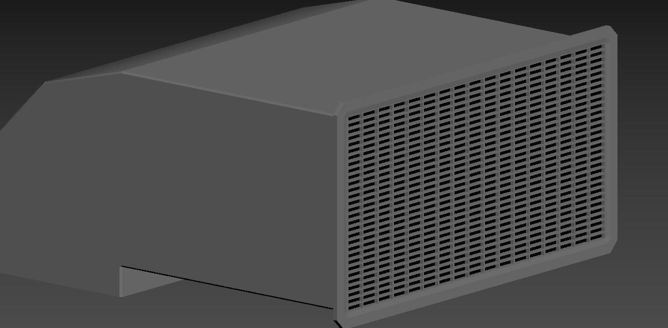 Masterscene of a Windtunel for Vehicles Low-poly 3D model_5