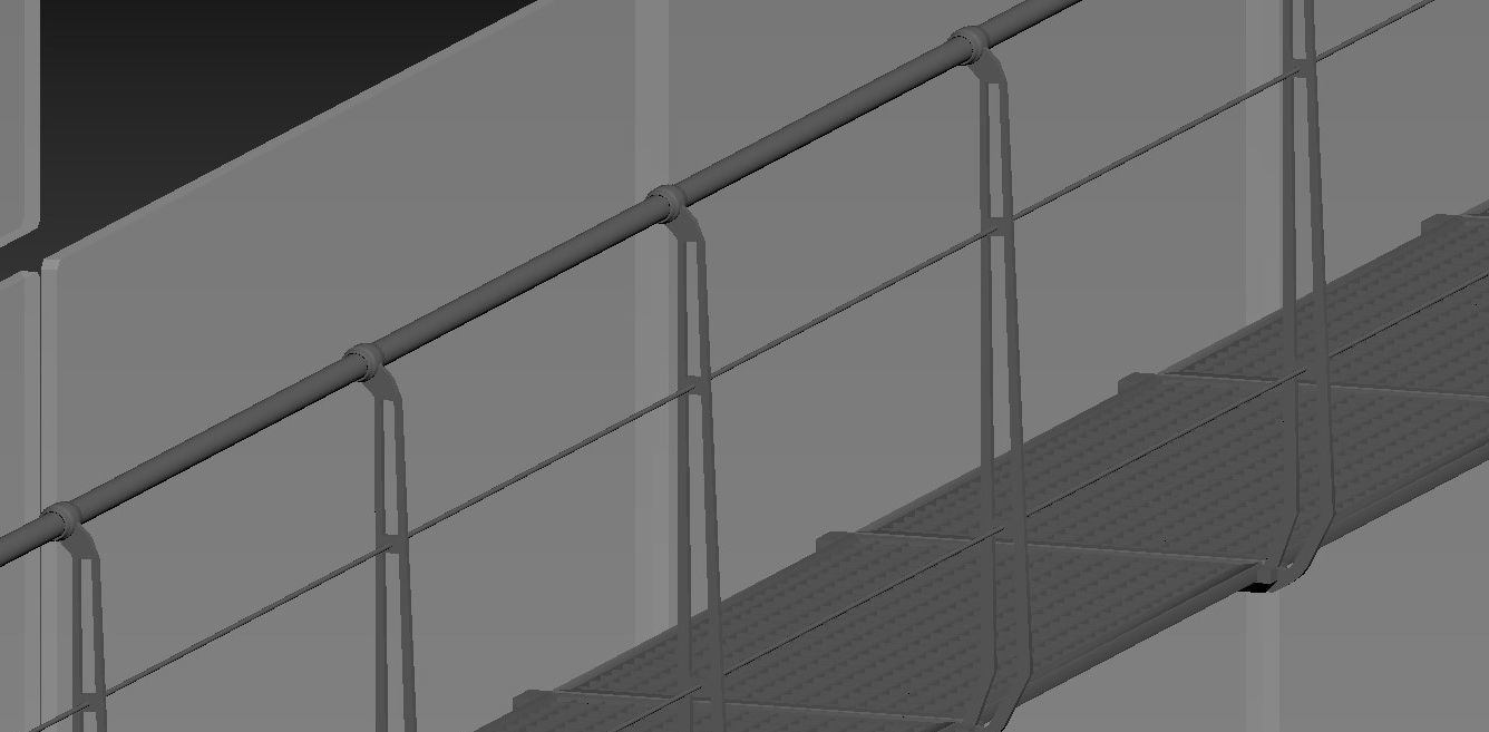 Masterscene of a Windtunel for Vehicles Low-poly 3D model_4