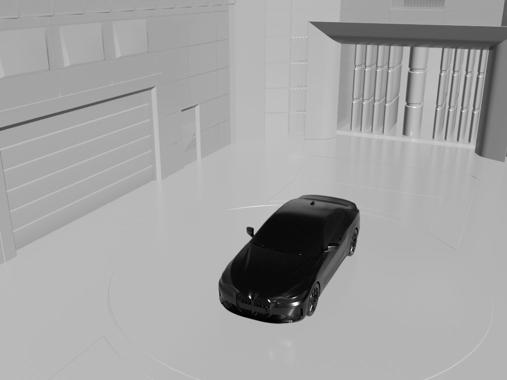 Masterscene of a Windtunel for Vehicles Low-poly 3D model_19