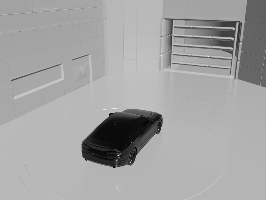 Masterscene of a Windtunel for Vehicles Low-poly 3D model_18
