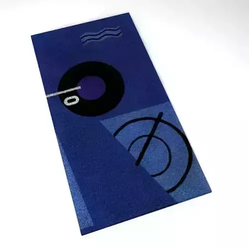 Blue Marine Carpet 3D model