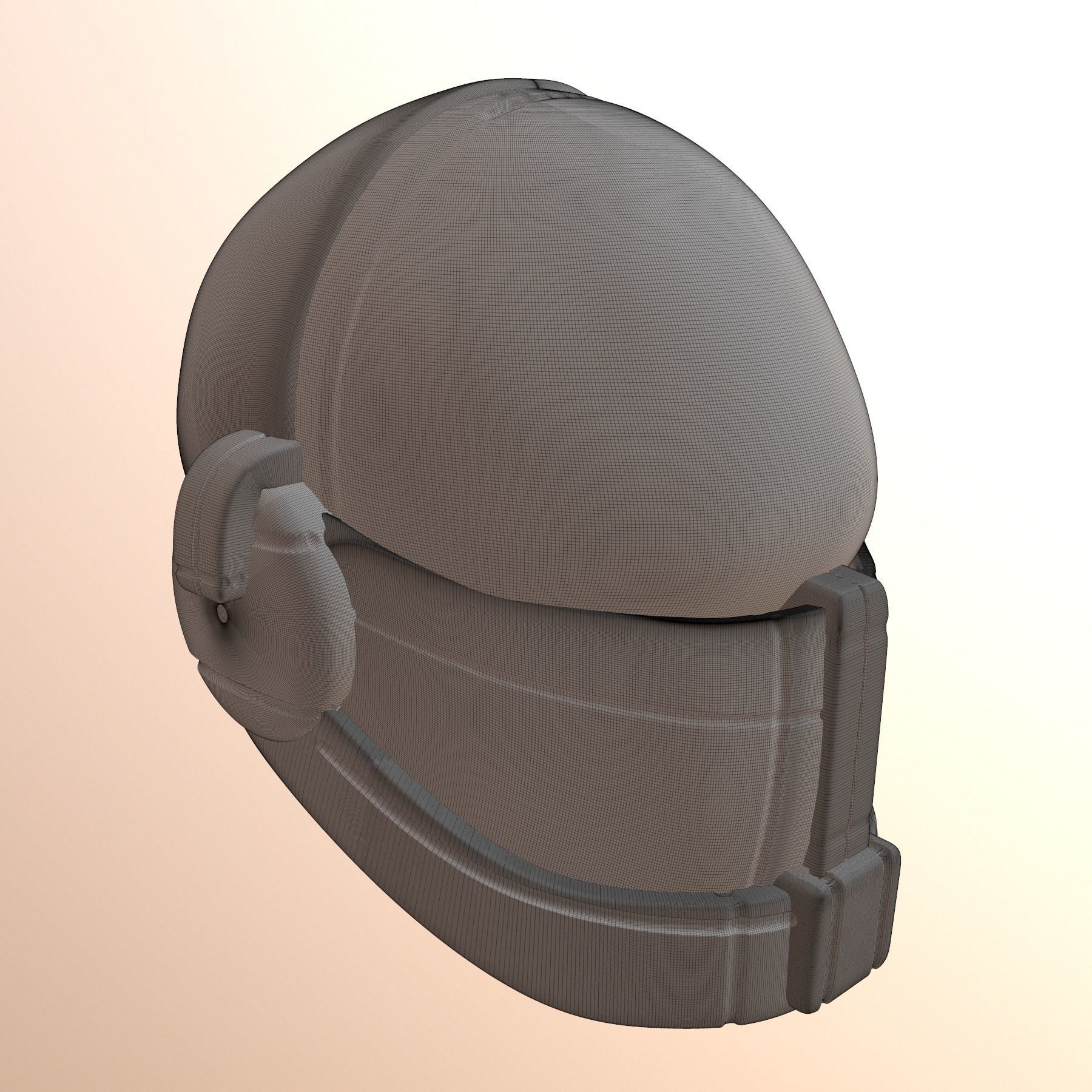 High quality scifi helmet high poly sculpt ver 4 3d printable 3D model_9