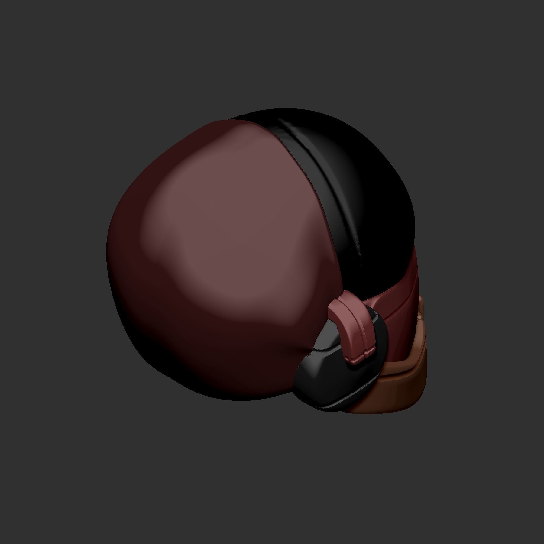 High quality scifi helmet high poly sculpt ver 4 3d printable 3D model_5