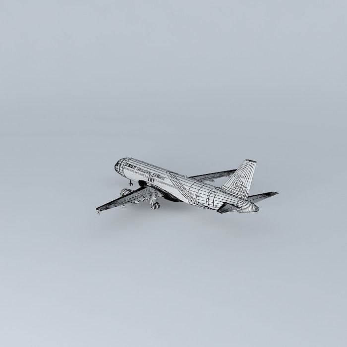 Shenzhen Airlines Shenzhen Airlines Airbus A320 232 2013 Free 3D model_4