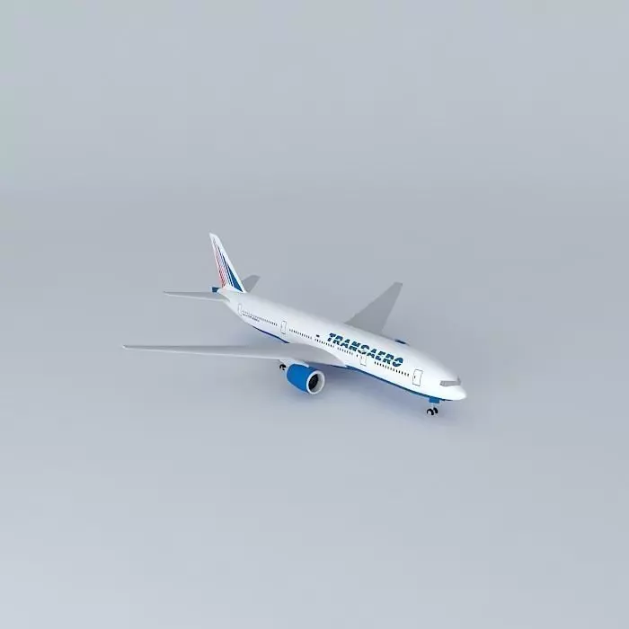 Transaero Airlines Transaero Boeing 777 200ER 2014 Free 3D model