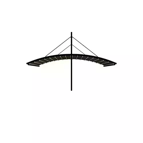 Motorized Pergola 6a damaged painted steel