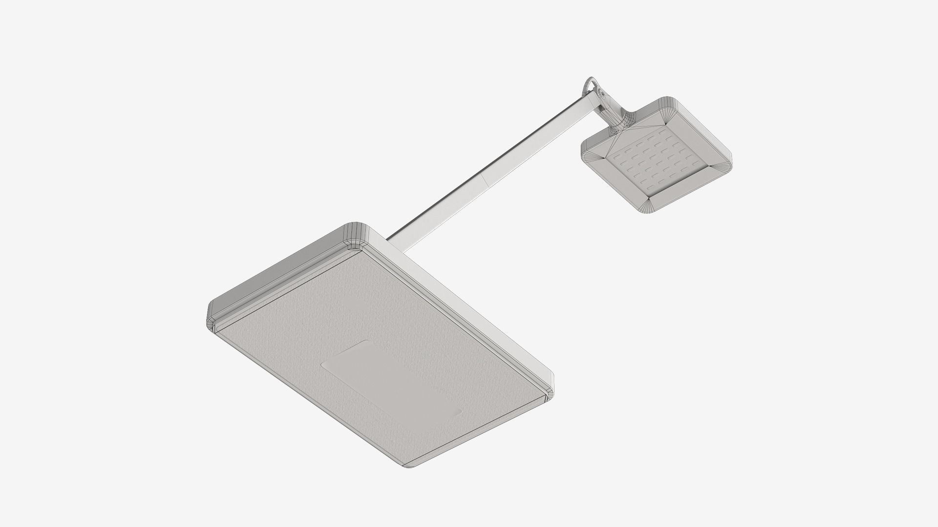 Table Lamp Low-poly 3D model_10
