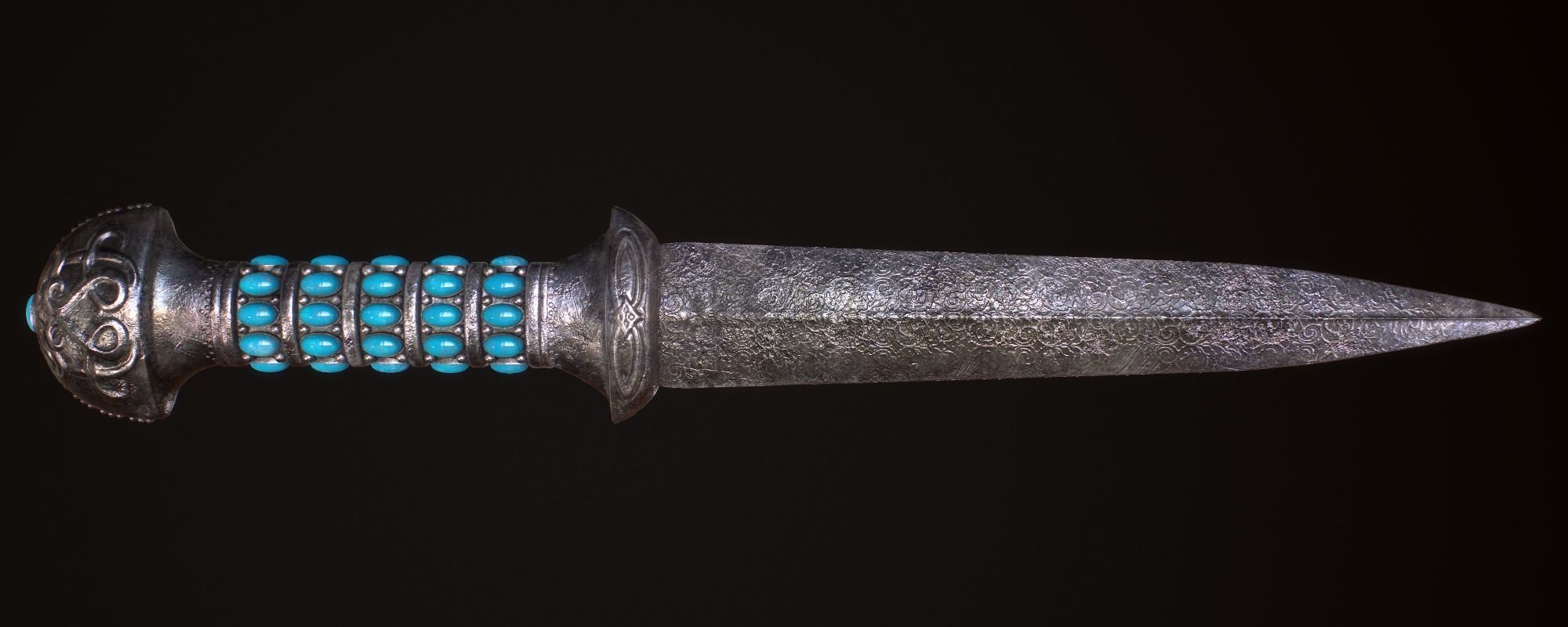 Medieval Dagger Low-poly 3D model_15