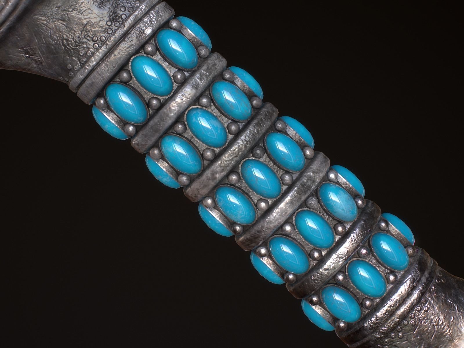 Medieval Dagger Low-poly 3D model_18