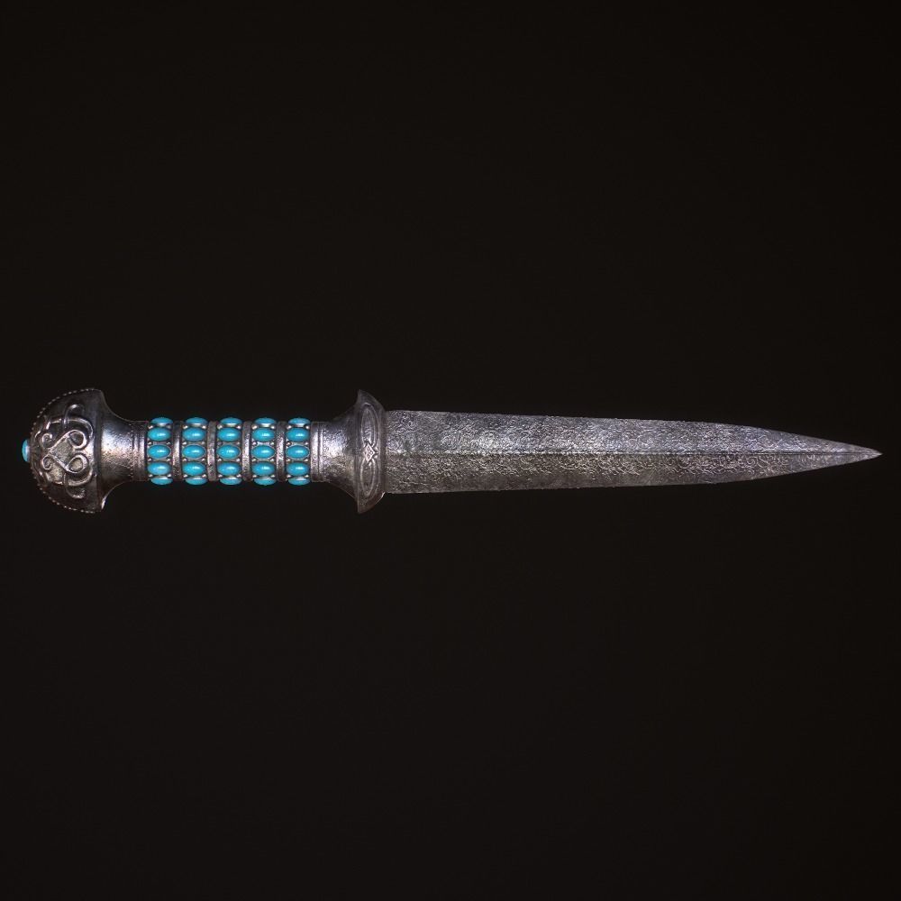 Medieval Dagger Low-poly 3D model_10