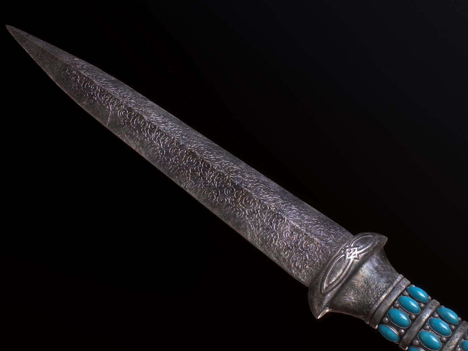Medieval Dagger Low-poly 3D model_22