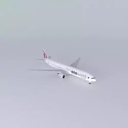 Qatar Airways Boeing 777 3DZ ER 2013 member of oneworld Special Livery